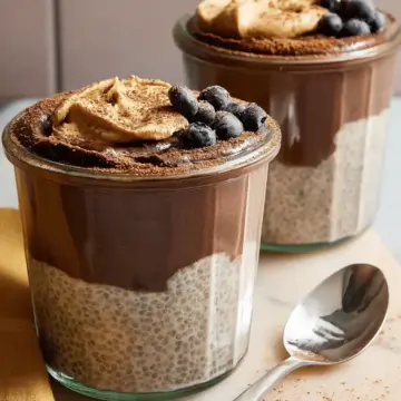 High-Protein Peanut Butter & Chocolate Chia Pudding
