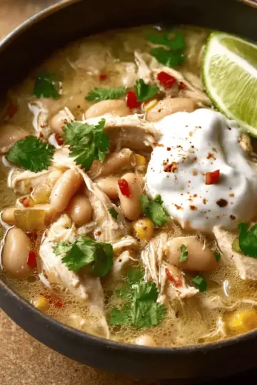 Slow Cooker White Chicken Chili