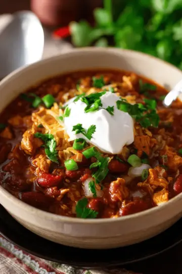 Chicken Chili with Beer