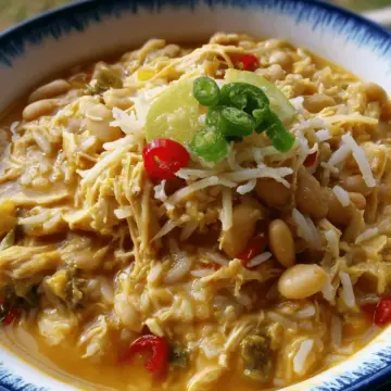 White Chicken Chili with Rice
