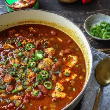 Cajun Chicken and Andouille Chili