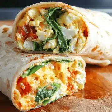 Spinach and Egg Breakfast Burrito