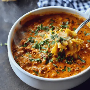 Vegan Lasagna Soup (One Pot Meal)
