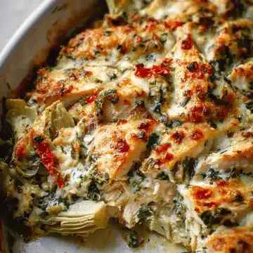 Spinach Artichoke Chicken Bake