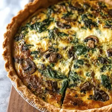 Spinach Mushroom Quiche