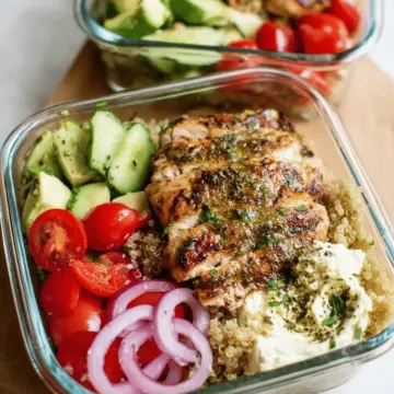 Grilled Chicken and Quinoa Meal Prep Bowls