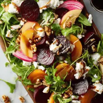 Beet Salad with Goat Cheese and Balsamic