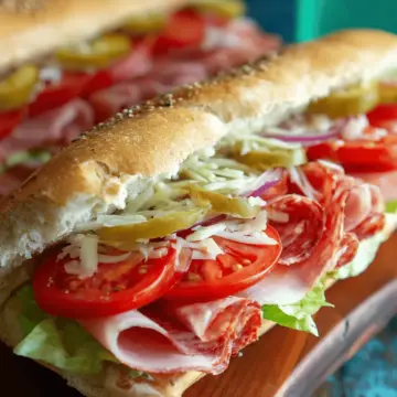 Italian Cold Cut Sub Sandwich
