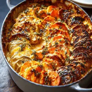 Cheesy Root Vegetable Gratin
