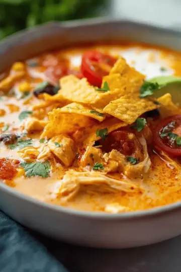 Creamy Chicken Tortilla Soup