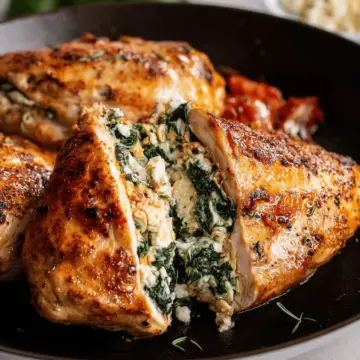 Spinach Feta Stuffed Chicken
