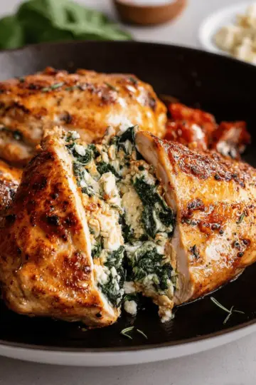 Spinach Feta Stuffed Chicken