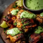 Peruvian Chicken with Green Sauce (Aji Verde)