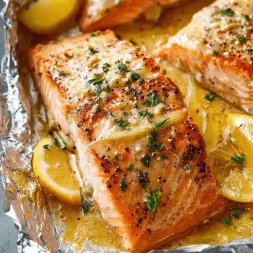 Sheet Pan Lemon Garlic Butter Salmon