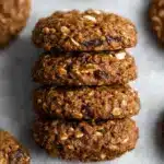 Healthy Gingerbread Oatmeal Breakfast Cookies