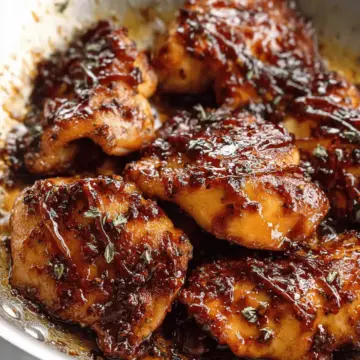 Sweet and Spicy Glazed Chicken Thighs