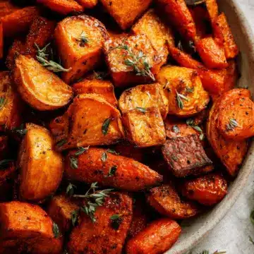 Roasted Sweet Potatoes & Carrots