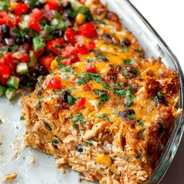 Easy Chicken Burrito Casserole