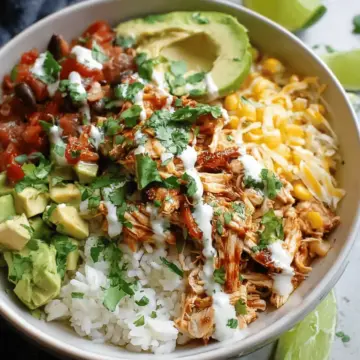 Slow Cooker Chicken Burrito Bowl