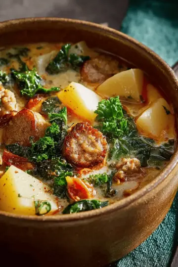 Sausage, Potato and Kale Soup