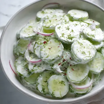 Creamy Cucumber Salad