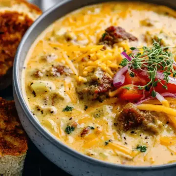 Award Winning Cheeseburger Soup