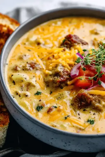 Award Winning Cheeseburger Soup