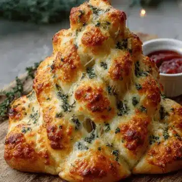 Cheesy Christmas Tree Bread