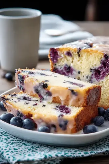 Blueberry-Lemon Ricotta Pound Cake