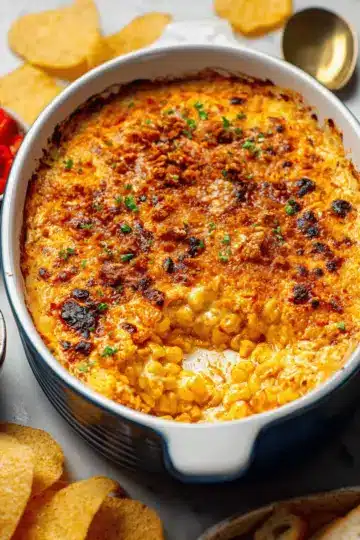 Cheesy Hot Honey Corn Dip