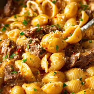 Creamy Beef and Shells