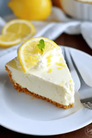 No Bake Lemon Cheesecake (easy, 4 ingredients)