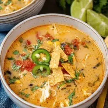 Creamy Chicken Tortilla Soup Recipe