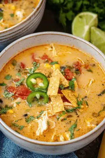 Creamy Chicken Tortilla Soup Recipe