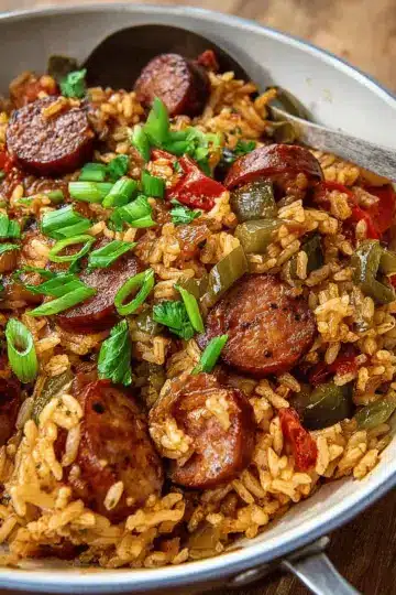 Cajun Sausage and Rice Skillet