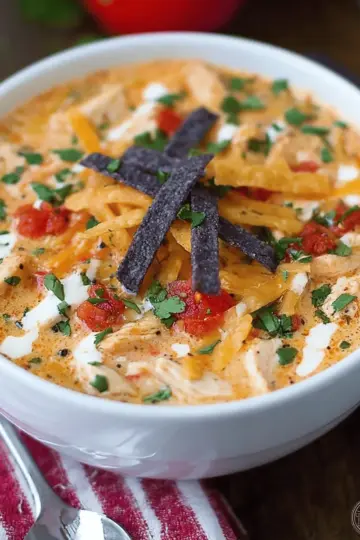 Creamy Chicken Enchilada Soup