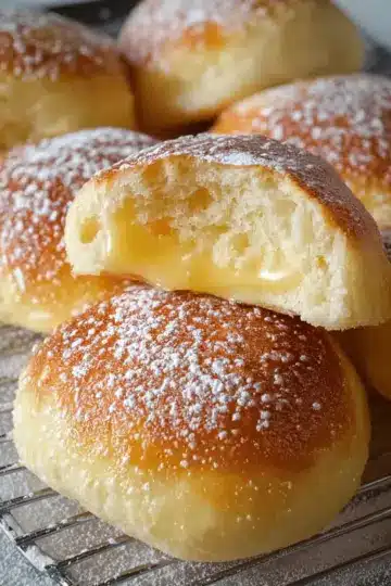 Stovetop Custard Cream Buns