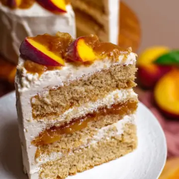 Brown Sugar Peach Layer Cake