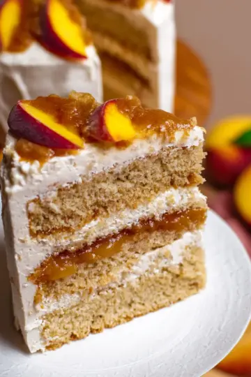 Brown Sugar Peach Layer Cake