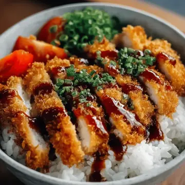 Japanese Katsu Bowls with Tonkatsu Sauce