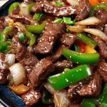 Pepper Steak with Onion Stir Fry
