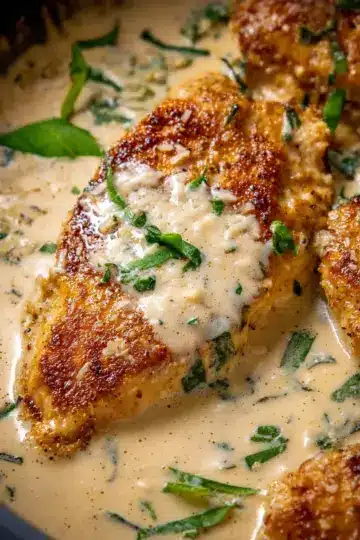 Garlic Parmesan Chicken (Creamy Sauce!)