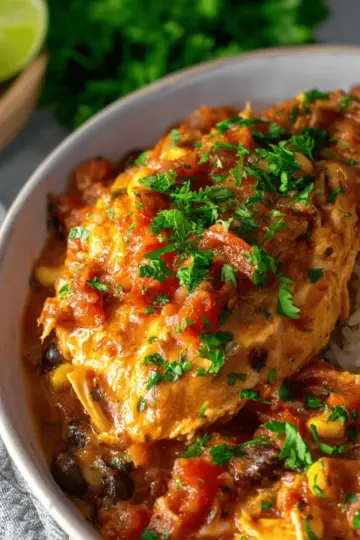 Crock Pot Fiesta Chicken