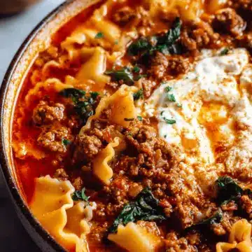 One Pot Lasagna Soup