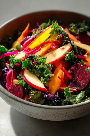 Apple, Beet, Carrot & Kale Salad