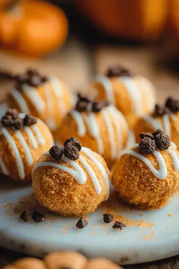 Pumpkin Cheesecake Truffles