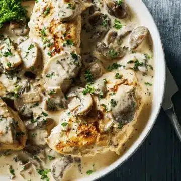 Creamy mushroom chicken