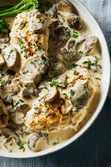 Creamy mushroom chicken