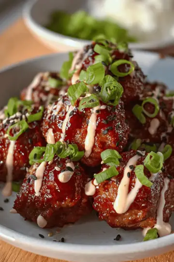 Korean BBQ Meatballs