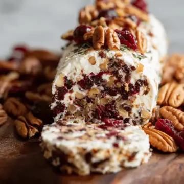 Cranberry Pecan Cheese Log
